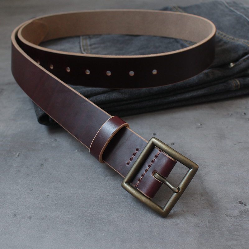 4色霍尔文牛皮多种扣头手工定制