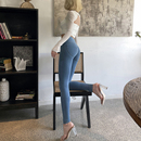 加绒蜜桃臀牛仔裤 2025秋冬 网红显臀提臀高腰女棉弹翘臀弹力超软裤