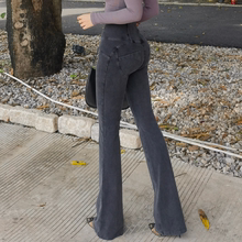 蜜桃臀微喇叭牛仔裤女丰胯裤春秋薄款2025年新款夏季高个子阔腿裤