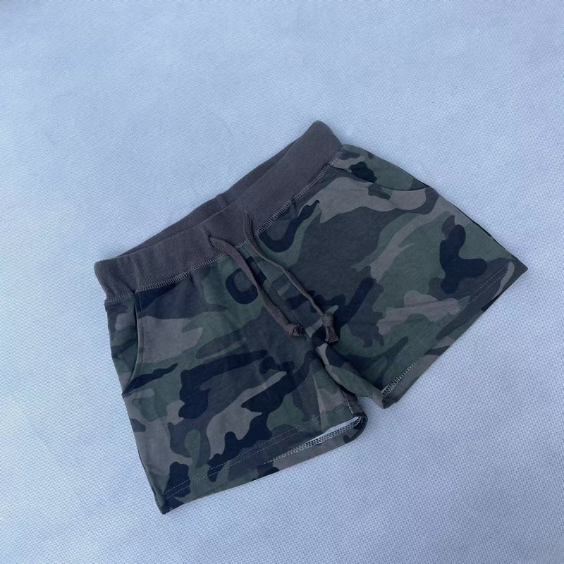 外贸好货纯棉毛圈短裤3分裤迷彩裤热裤休闲短裤女潮包邮