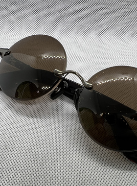 天然水晶眼镜东海老石头镜800弯茶色新款式户外防强光太阳镜复古