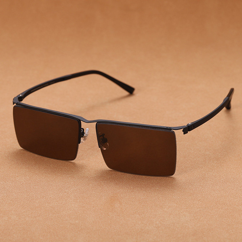 东海纯天然高档水晶石眼镜个性太阳镜老石头护目镜方形男时尚墨镜