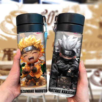 火影忍者动漫随手杯日式茶杯便携创意杯子时尚运动水杯塑料杯情侣