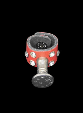 银灰蘑菇打伞星星圆盘纽扣小水钻荔枝纹潮大红皮朋克戒指饰品指环