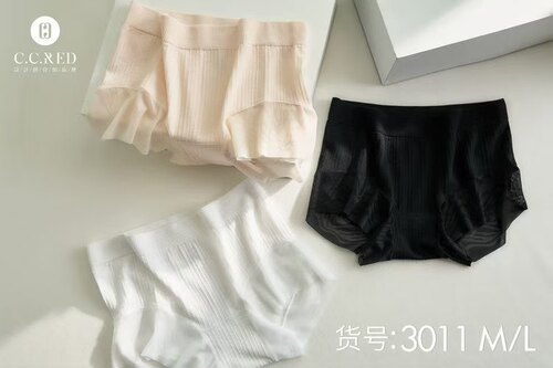 CCRED荷鹿伊无缝弹力蕾丝内裤女