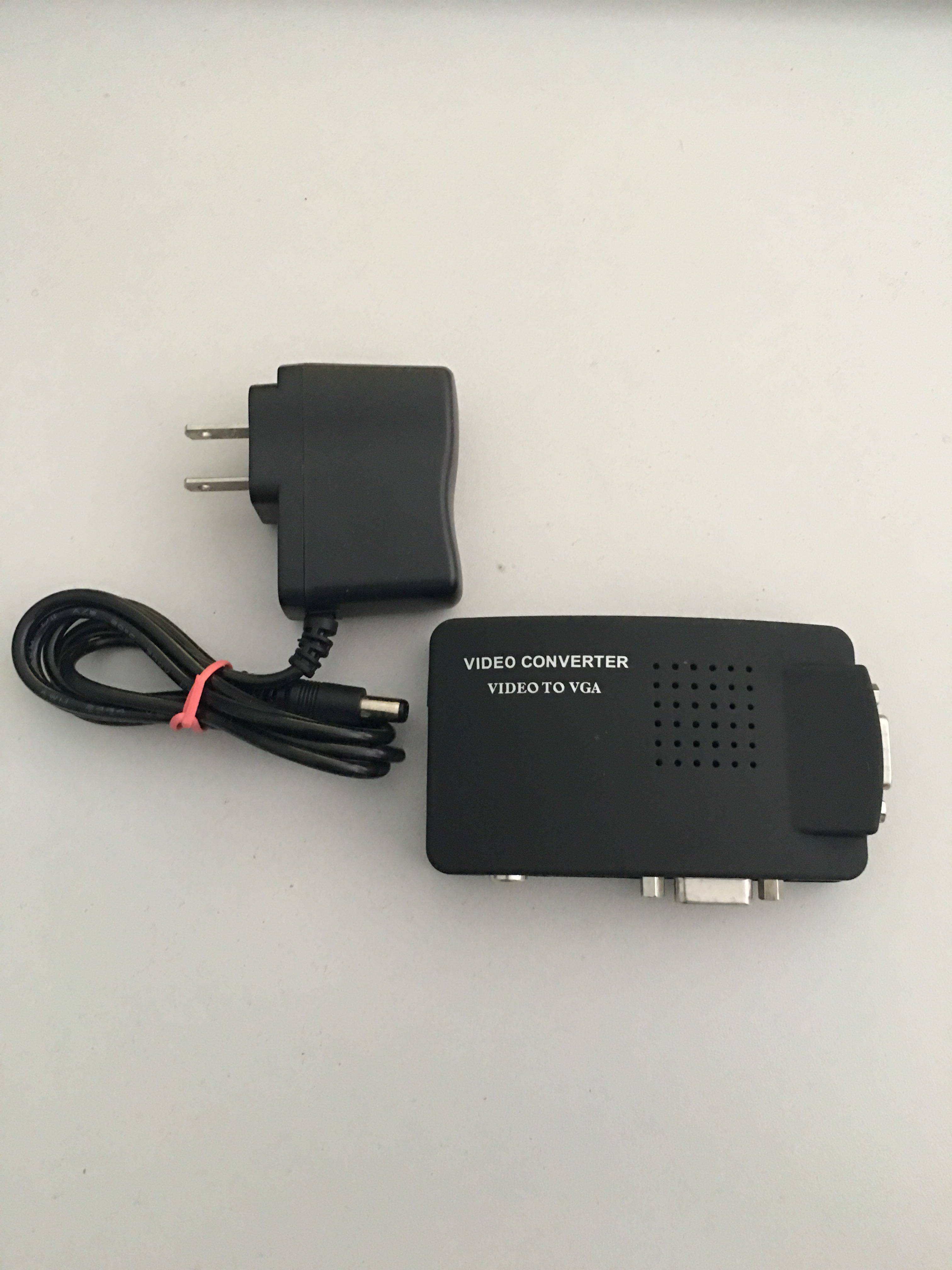 AV转D-SUB AV转VGA转换器 电脑看电视 机顶盒转显示器看电视 S端