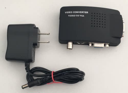 科美BNC转VGA视频转换器S端子转VGA AV转VGA 监控主机接显示器