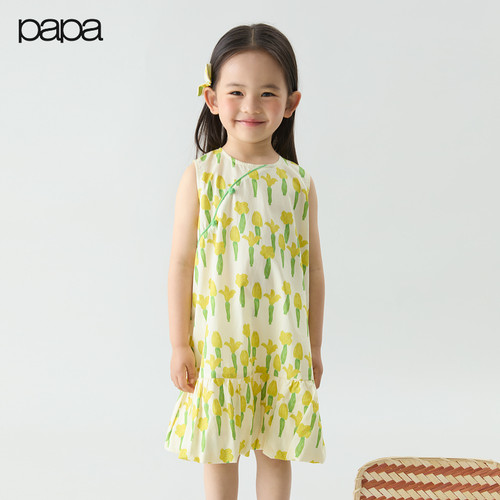 爬爬夏季女童连衣裙柔软凉爽好看