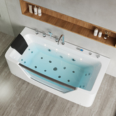 独立三裙浴缸冲浪按摩恒温家用形深泡一体网红泡澡亚克力浴池