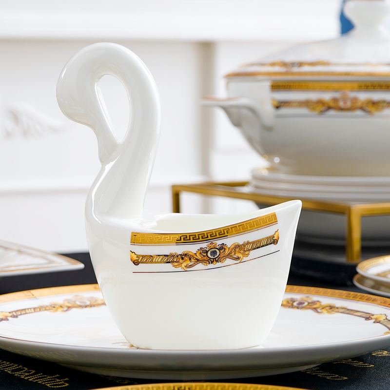 天鹅勺子笼骨瓷轻奢勺子收纳笼