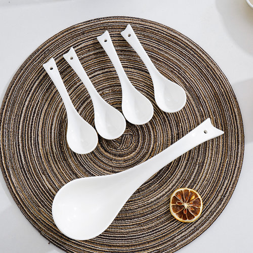 汤勺家用凤尾长柄粥勺盛汤勺子