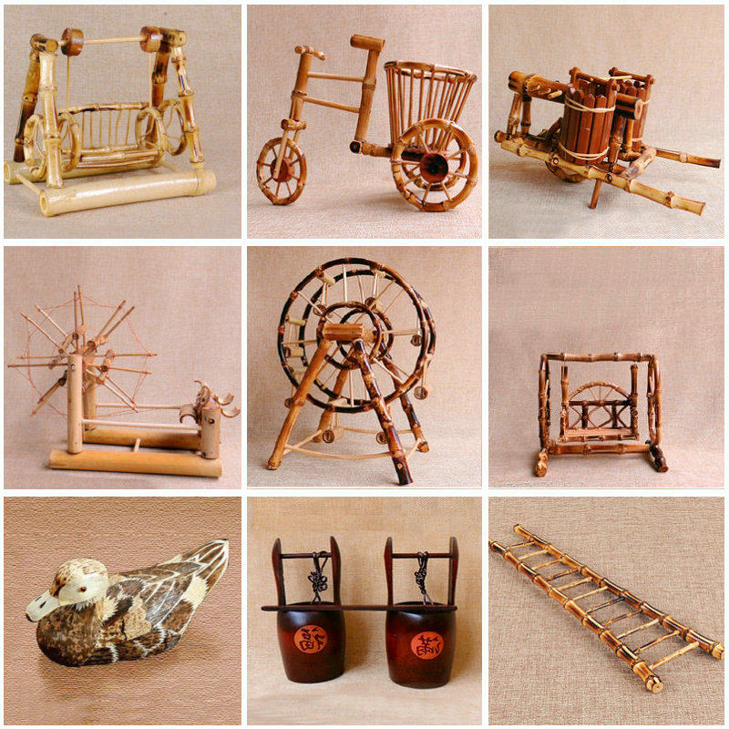 竹编制品手工工艺品创意玩具幼儿园竹子制品装饰品摆件竹编饰品