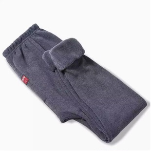 加厚加绒毛线裤 2024新款 衬裤 保暖裤 打底羊毛护膝秋裤 冬季 男款 男士
