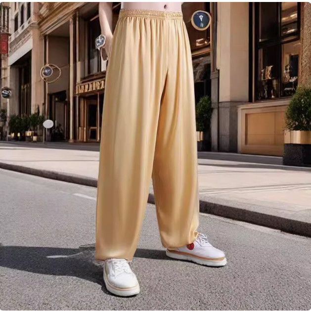 特价清仓太极服冰丝太极裤练功裤大码男女款灯笼裤太极拳春夏秋季图片