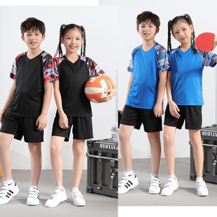 羽毛球服儿童速干运动套装男童夏女童小学生短袖乒乓球衣团购8209