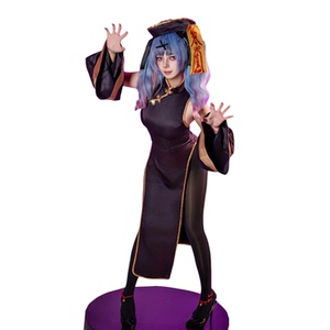 僵尸娘旗袍初音兔子洞小僵尸COS