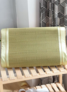 夏季天然蔺草凉席枕套乳胶枕套60x40儿童50x30成人枕头套55x35