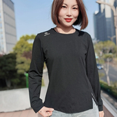 吸汗排汗圆领打底衫 阿珂姆新款 速干长袖 女运动T恤舒适透气防晒
