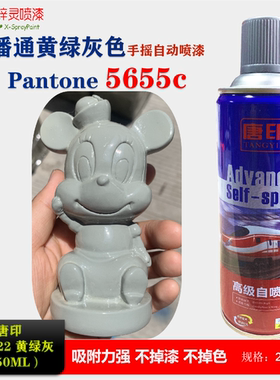 唐印D-2022黄绿灰色潘通Pantone5655c户外金属防锈修补改色自喷漆
