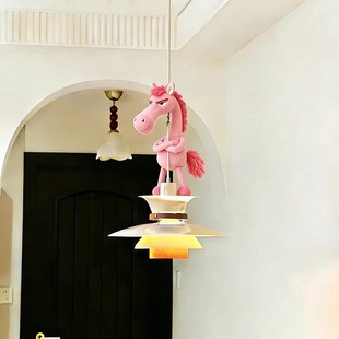 吊灯装饰玩偶新年小马2026新款过年吉祥物客厅毛绒公仔氛围感布置