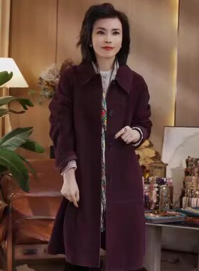 秋冬新款山羊皮时尚皮衣大衣S28YA216222-S28YA102825