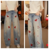 S30YS378299 不加绒 重工刺绣小马牛仔裤 S30YS378155 柒柒