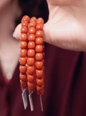 S28P338-S28P338325-9集合链接8+尺寸-南红手串