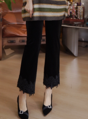 新款定位花修身显瘦裤子S29YA11362087