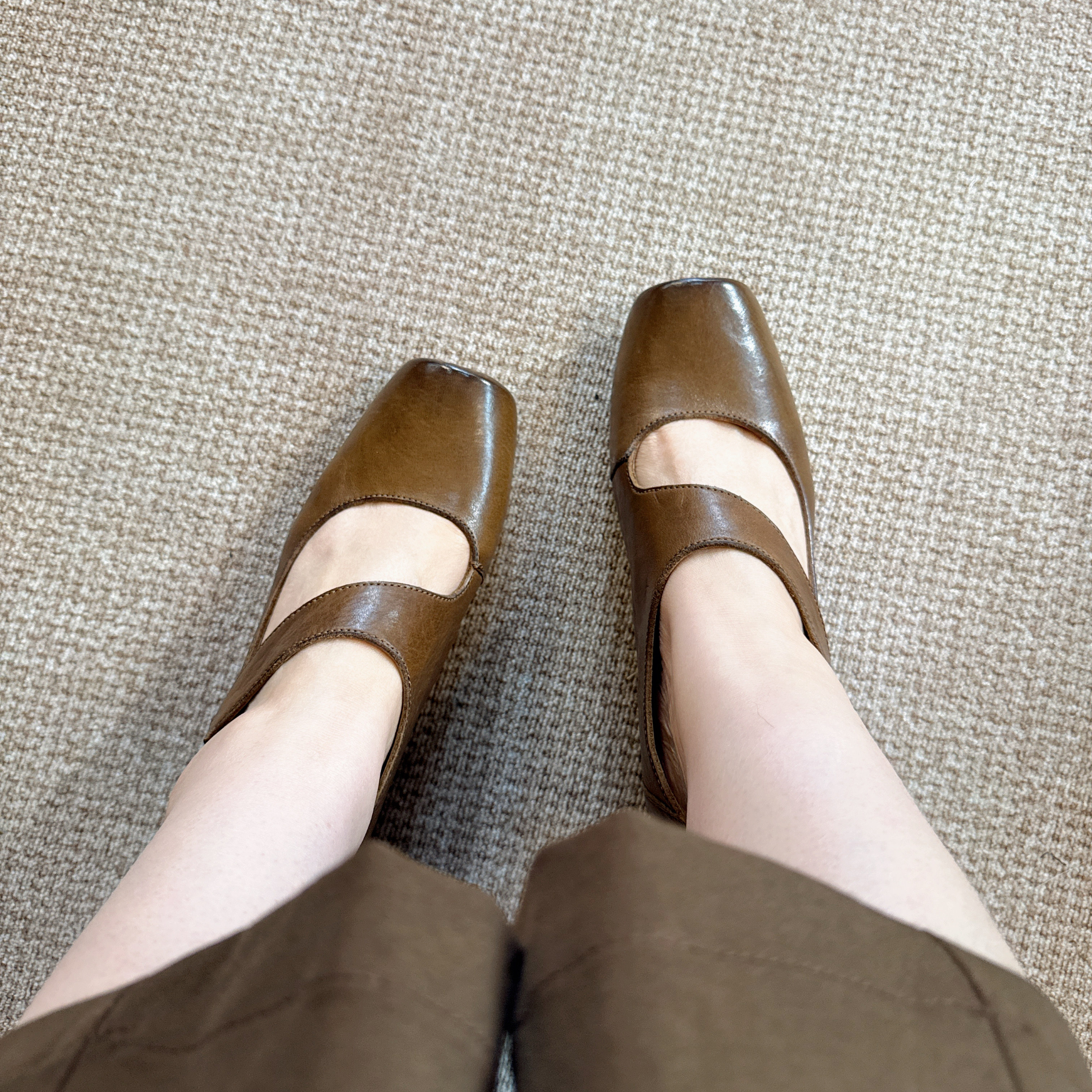 【DaFangLady张大方】重工水洗马臀皮玛丽珍手工女单鞋S30A903600图片