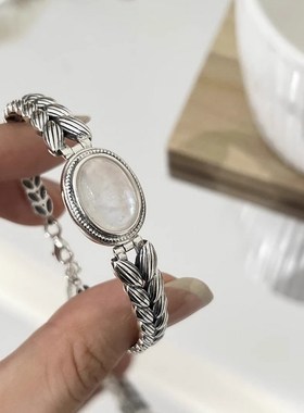 2026年新品麦穗拼接手镯女高级感小众高级感轻奢小众个性百搭手饰