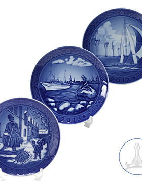 日本代购Royal Copenhagen皇家哥本哈根2012＆2013＆2014套装盘