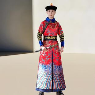 清朝太监大总管公公影视服装清朝乾隆康熙皇帝海公公龙纹演出服装