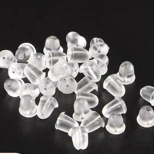 diy耳堵 塑料橡胶硅胶耳环耳钉后面的塞子 优质耳扣耳帽耳塞堵头