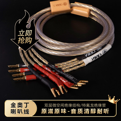 音乐丝带金奥丁专业级音箱连接线