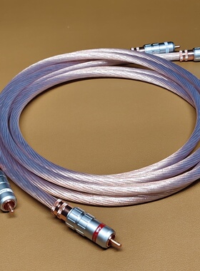 7N单晶铜HIFI发烧RCA双莲花头音频线信号线音响CD功放音频连接线
