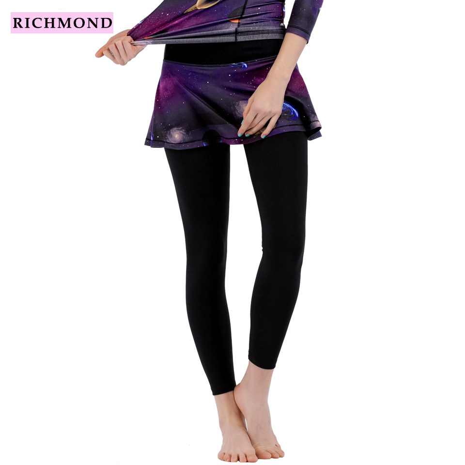 RICHMOND YOGA 专业健身裤裙速干瑜珈裤裙修身九分舞蹈塑身裤8053