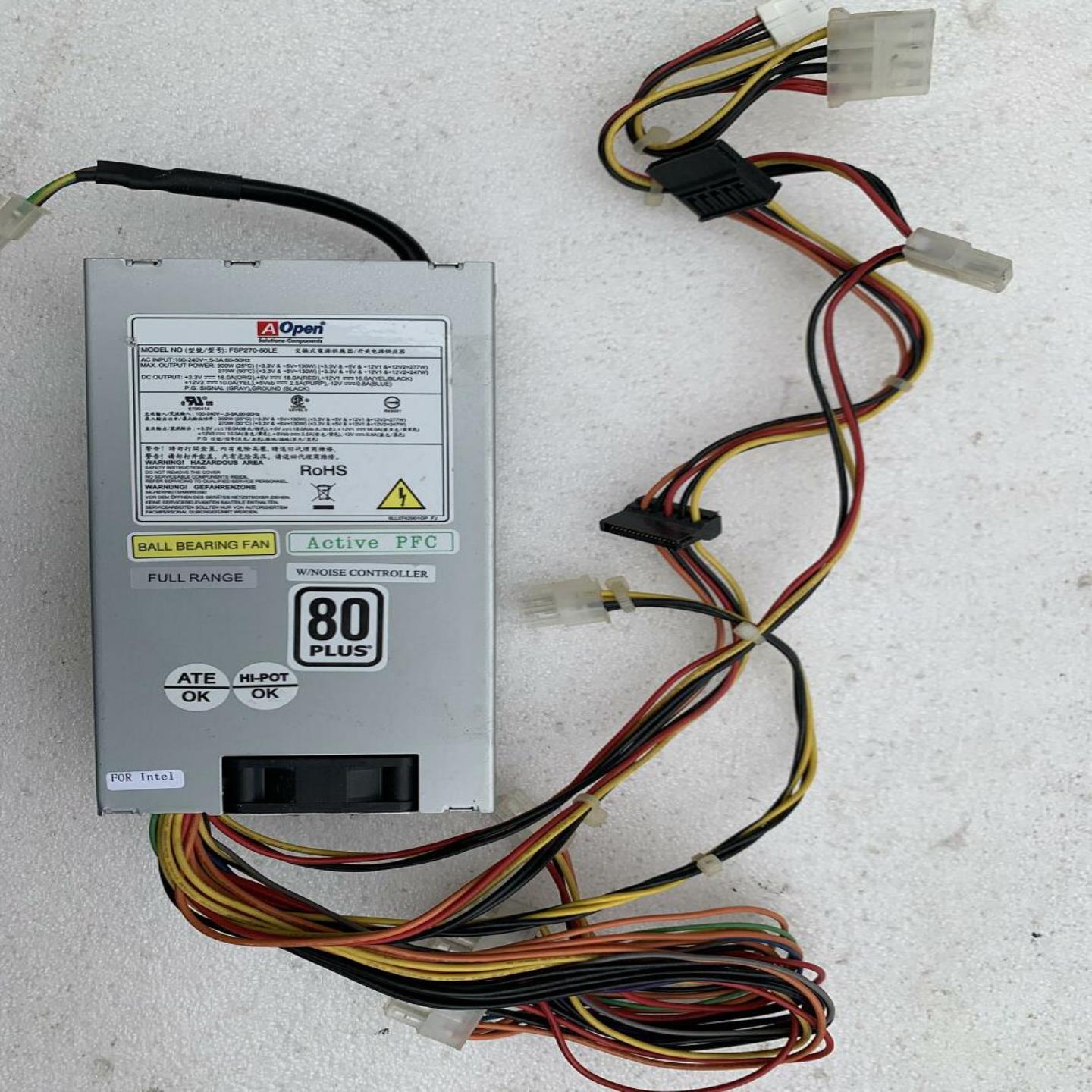 原装拆机 全汉 FSP270-60LE 小1U电源 特殊电源输入口实物图 现货