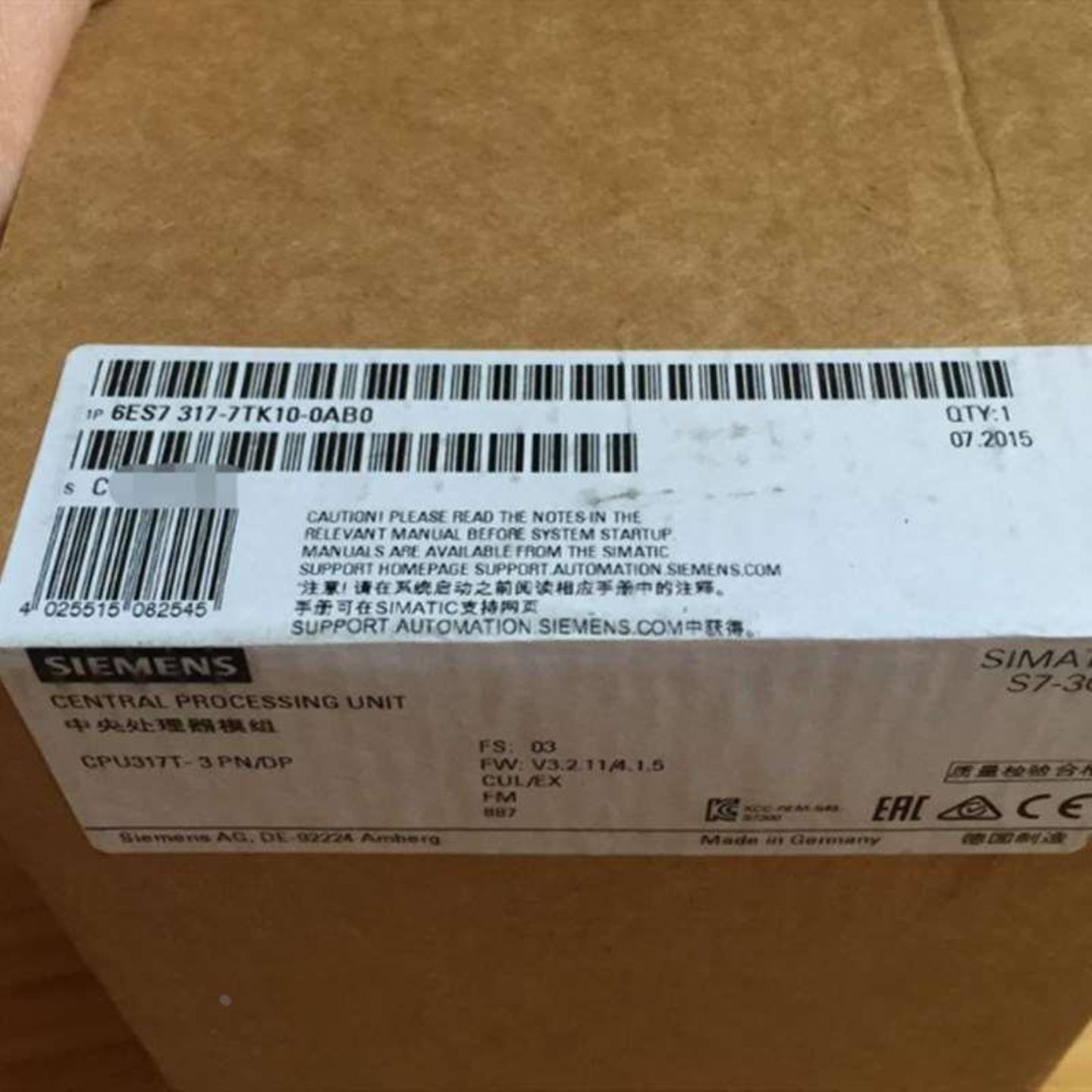 议价6ES731-77TK10-0AB0S7-300CPU中央处理器6ES73177TK100