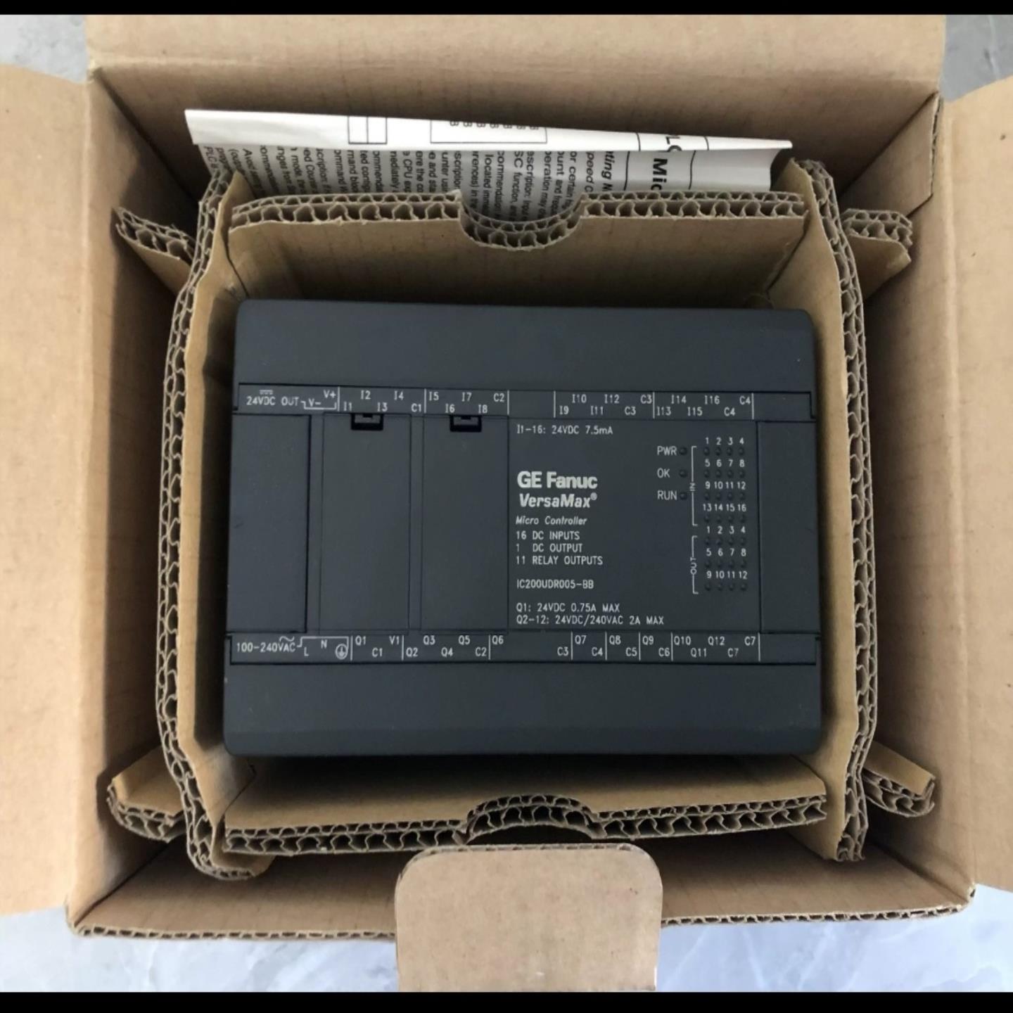 IC200UDR005-DK28点PLC1624VDC在11继电器124VDC出