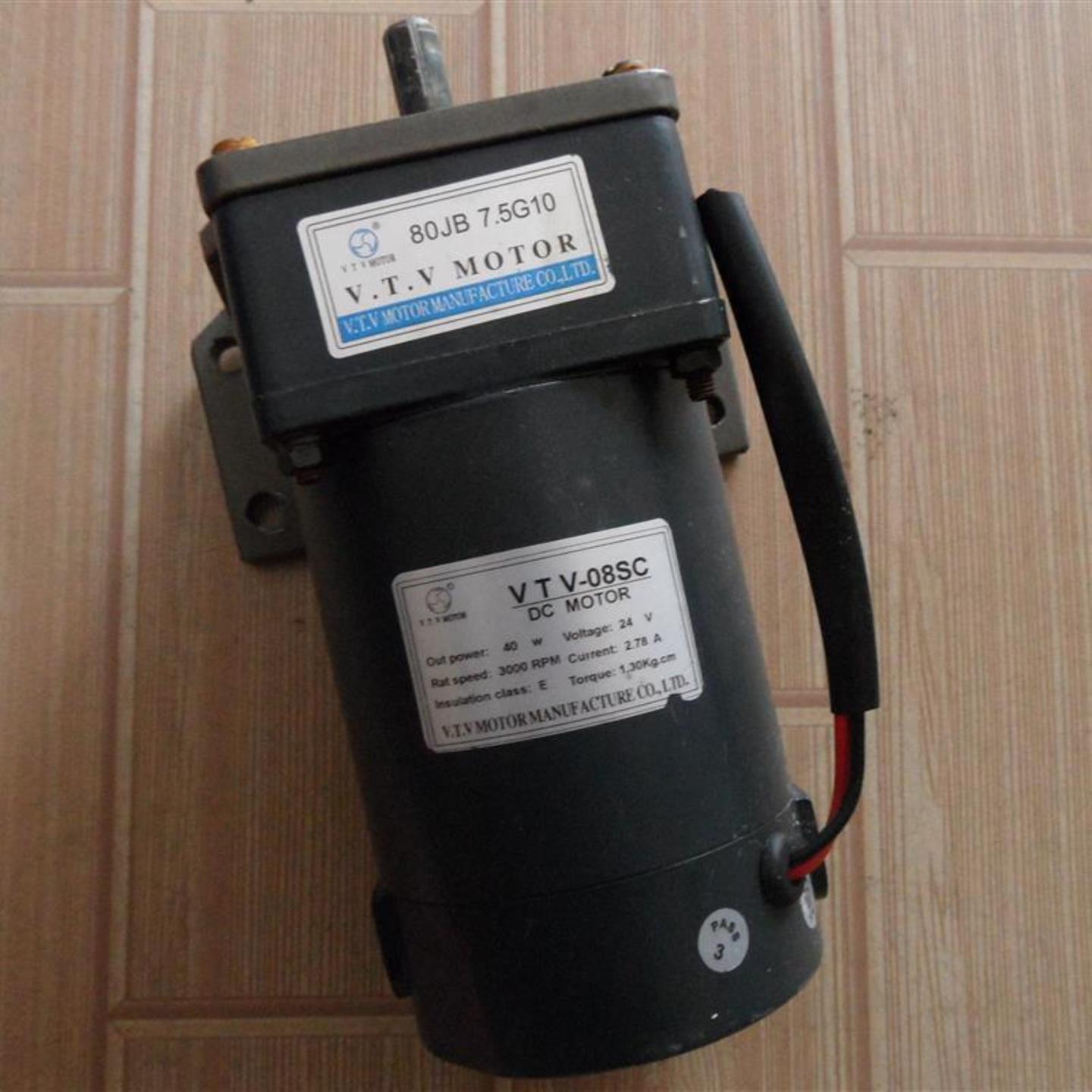 询价原装拆机VTV MOTOR直流减速电机VTV-08SC80JB75G10 4议价