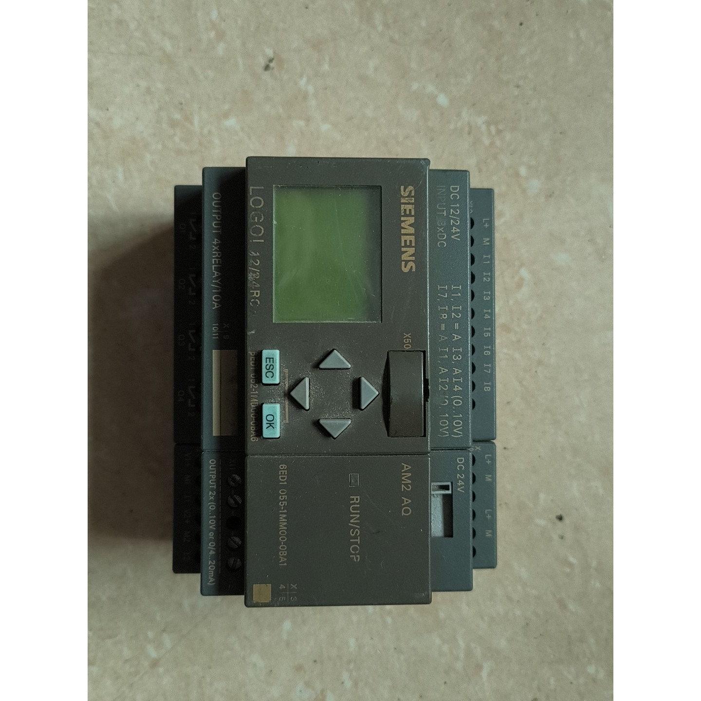 SIEMENS  LOGO 1224RC  编程器实物拍