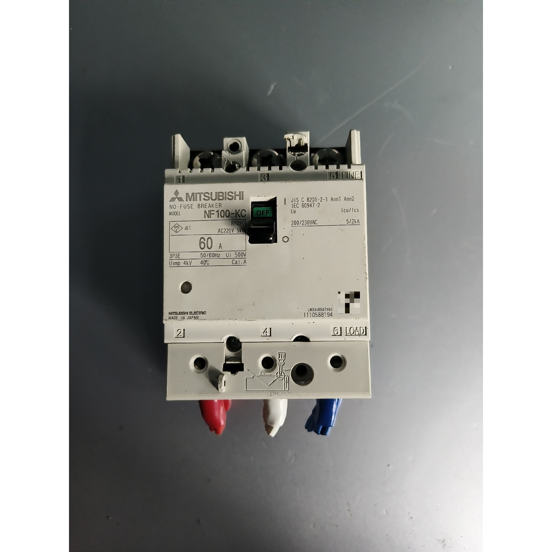 Mitsubishi  NF100-KC  60A 3P3E