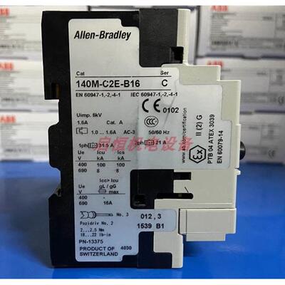 正品AB马达断路器 140M-C2E-B16140M-C2E-B25