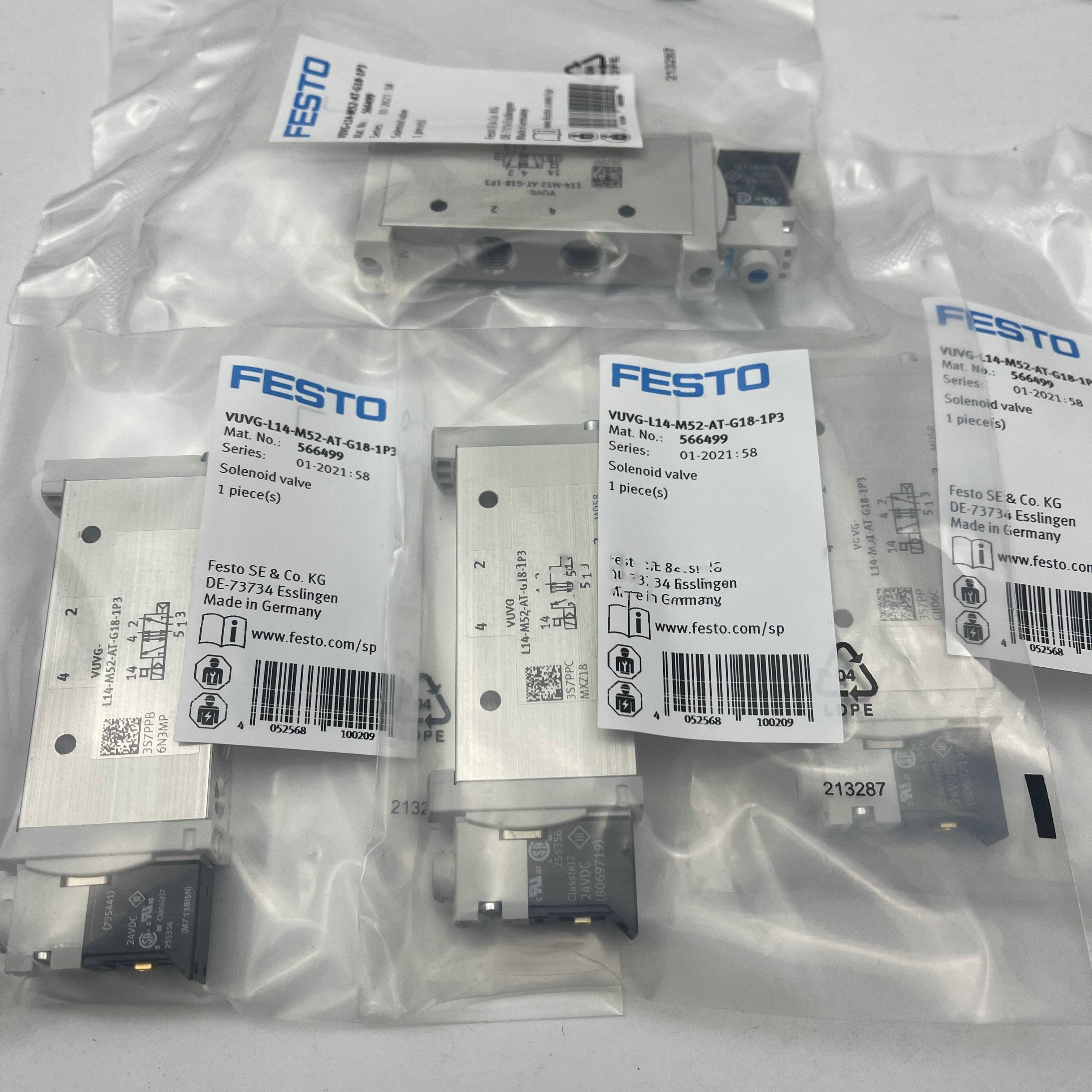 FESTO 电磁阀 VUVG-L14-M52-AT-G18-1P3 566499 574371正品现货