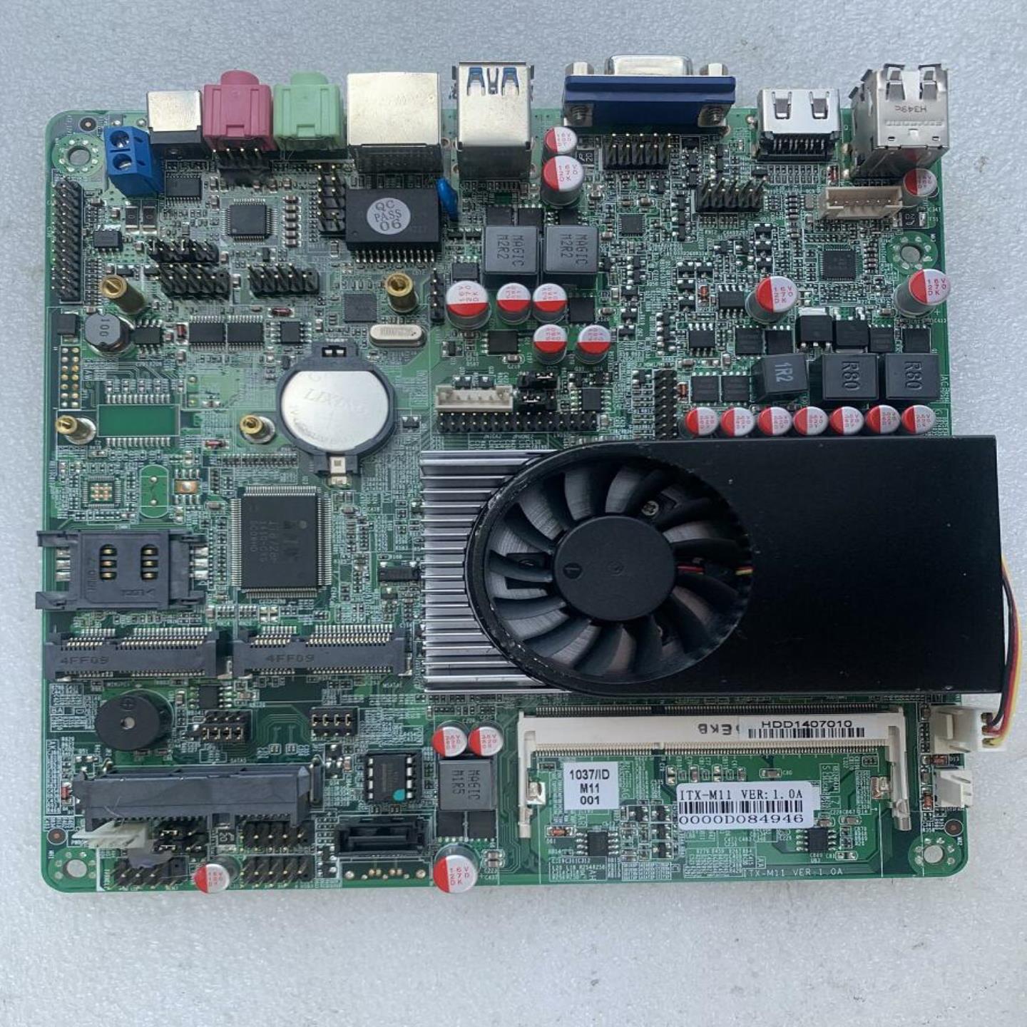 拆机 研域工控ITX-M11 VER 10A 收银机一体机 1037U 12V供电主板