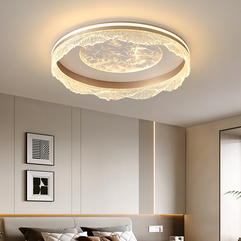 新款卧室吸顶灯云雾房间灯餐厅灯时尚圆形方形灯具智能语音