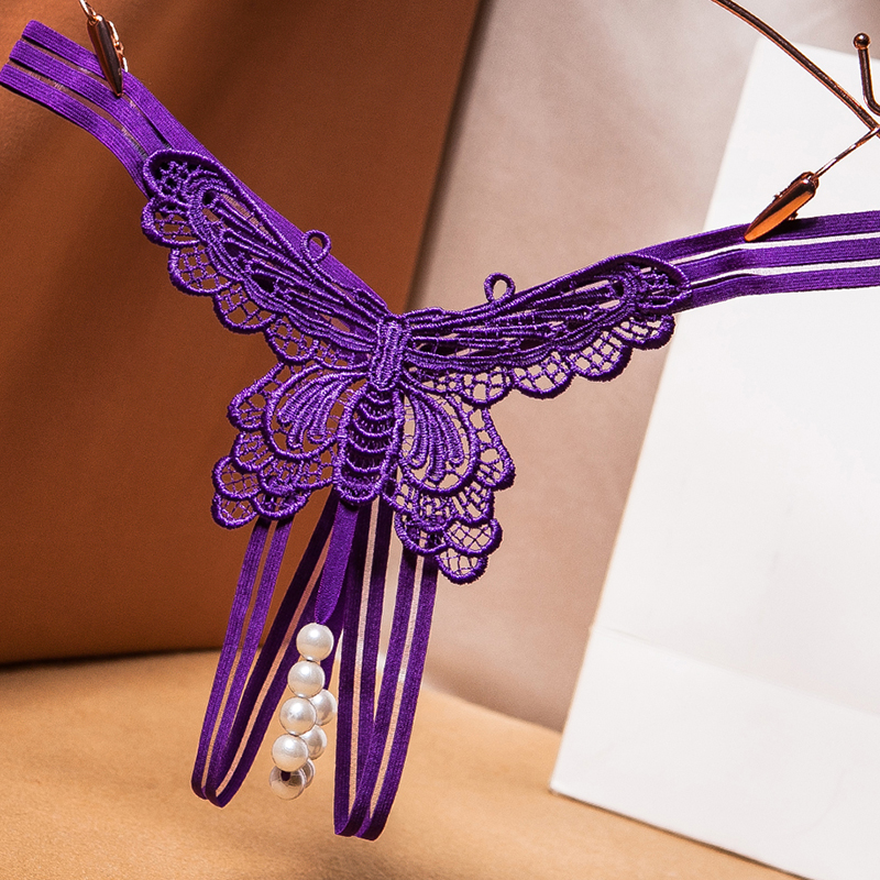 内裤女士性感珍珠丁字裤