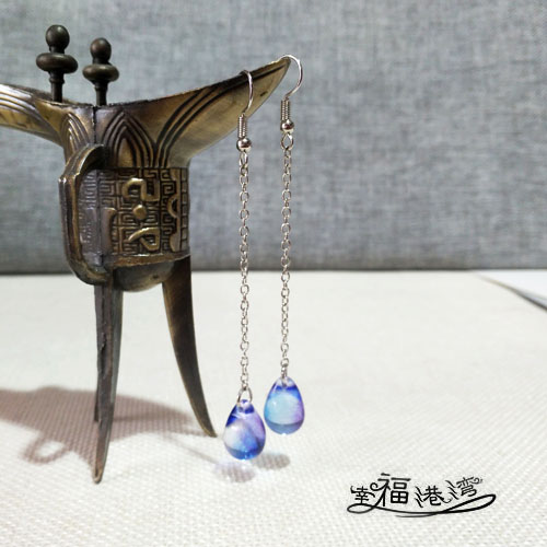 甜美香蜜耳环DIY水晶小仙女女