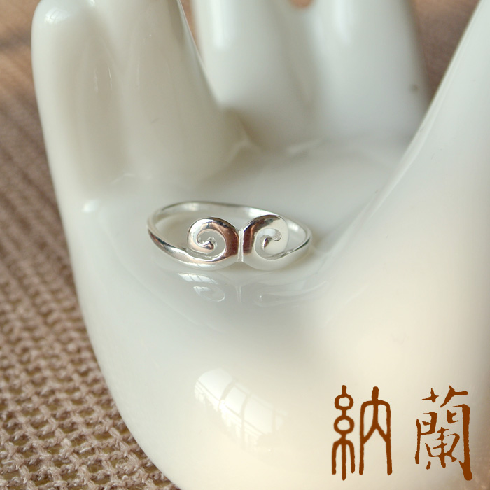 幸福港湾独特风纯银紧箍咒戒指