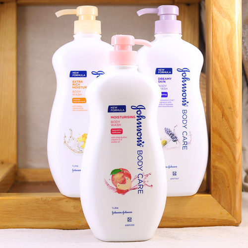 香港强生美肌沐浴露香体去味花香